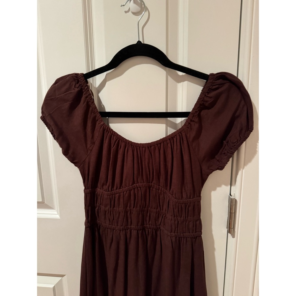 COPY - Dark Brown Midi Dress - Sim & Sam